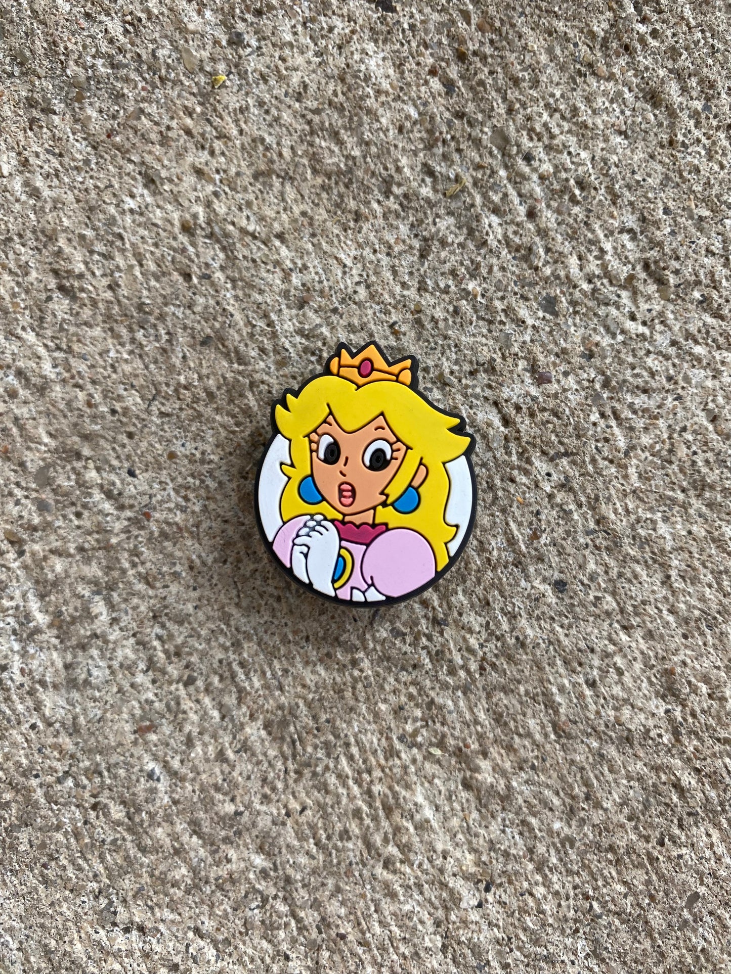 Super Mario brothers Princess Peach Croc charm charms