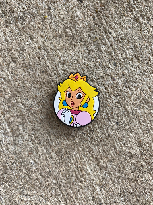 Super Mario brothers Princess Peach Croc charm charms
