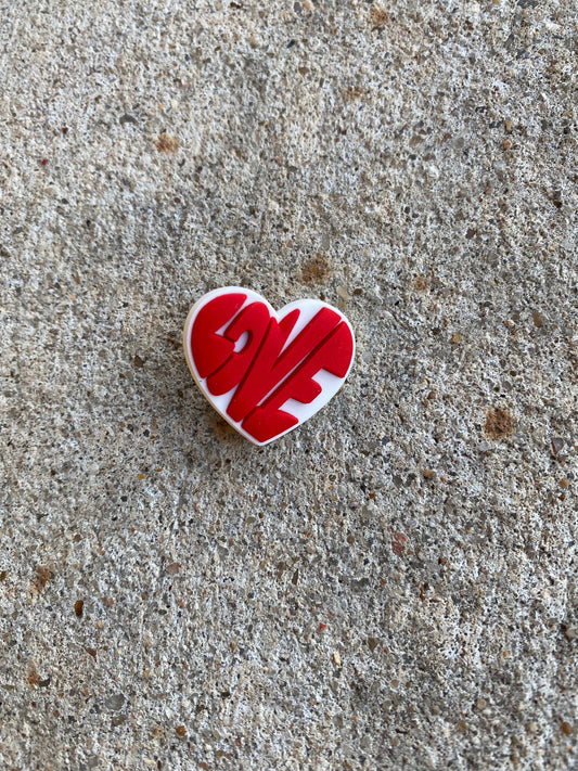 Love Heart Crocs Charm Jibbitz Gift